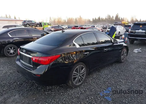 2014 Infiniti Q50 Hybrid Sport from USA, damaged, VIN JN1AV7AR3EM700979
